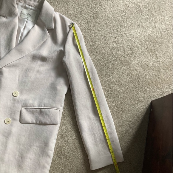 Aritzia Wilfred cherelle blazer, vin gris, size S - Picture 13 of 14